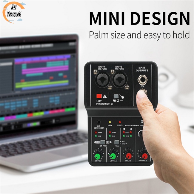 Thẻ Âm Thanh Usb Mini 2 Chiều Q12 Di Động Tiện Dụng Cho Studio Hát Máy Tính