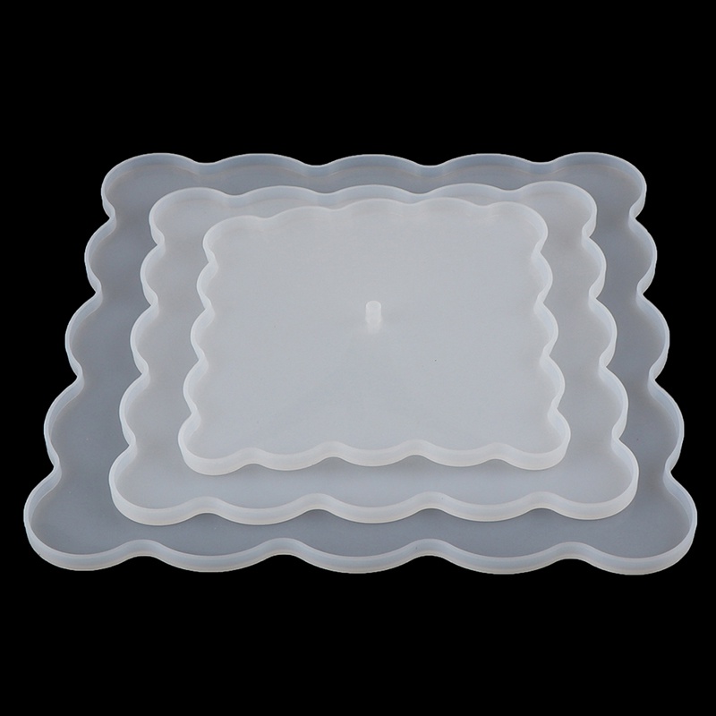 Khuôn Silicone 3 Lớp Làm Khay Nhựa Epoxy Resin Lót Ly DIY PJ