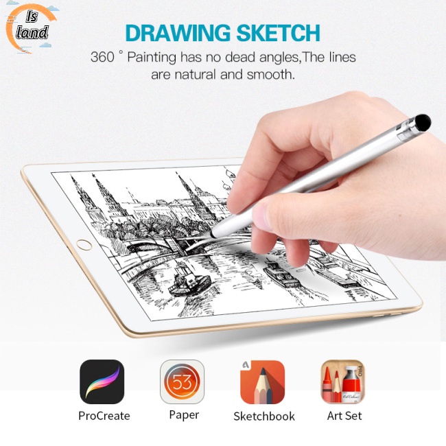 Bút Cảm Ứng Màn Hình 2 Trong 1 Dành Cho Điện Thoại Android / Máy Tính Bảng