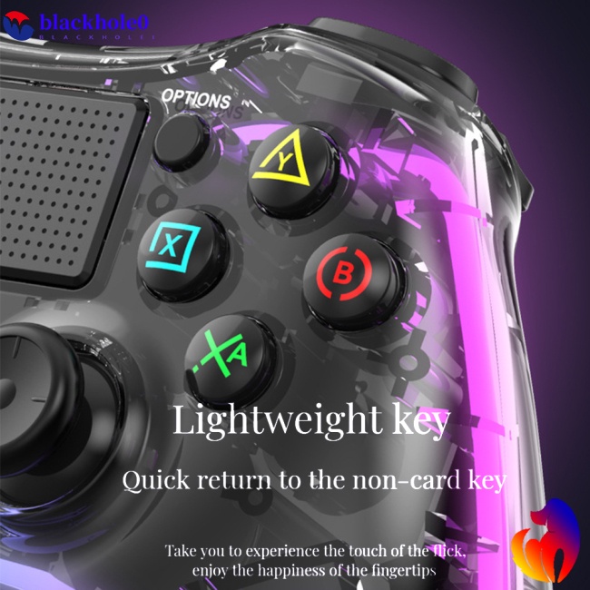 Tay Cầm Chơi Game Bluetooth Không Dây Rgb Tương Thích Với Ps4 / android / ios