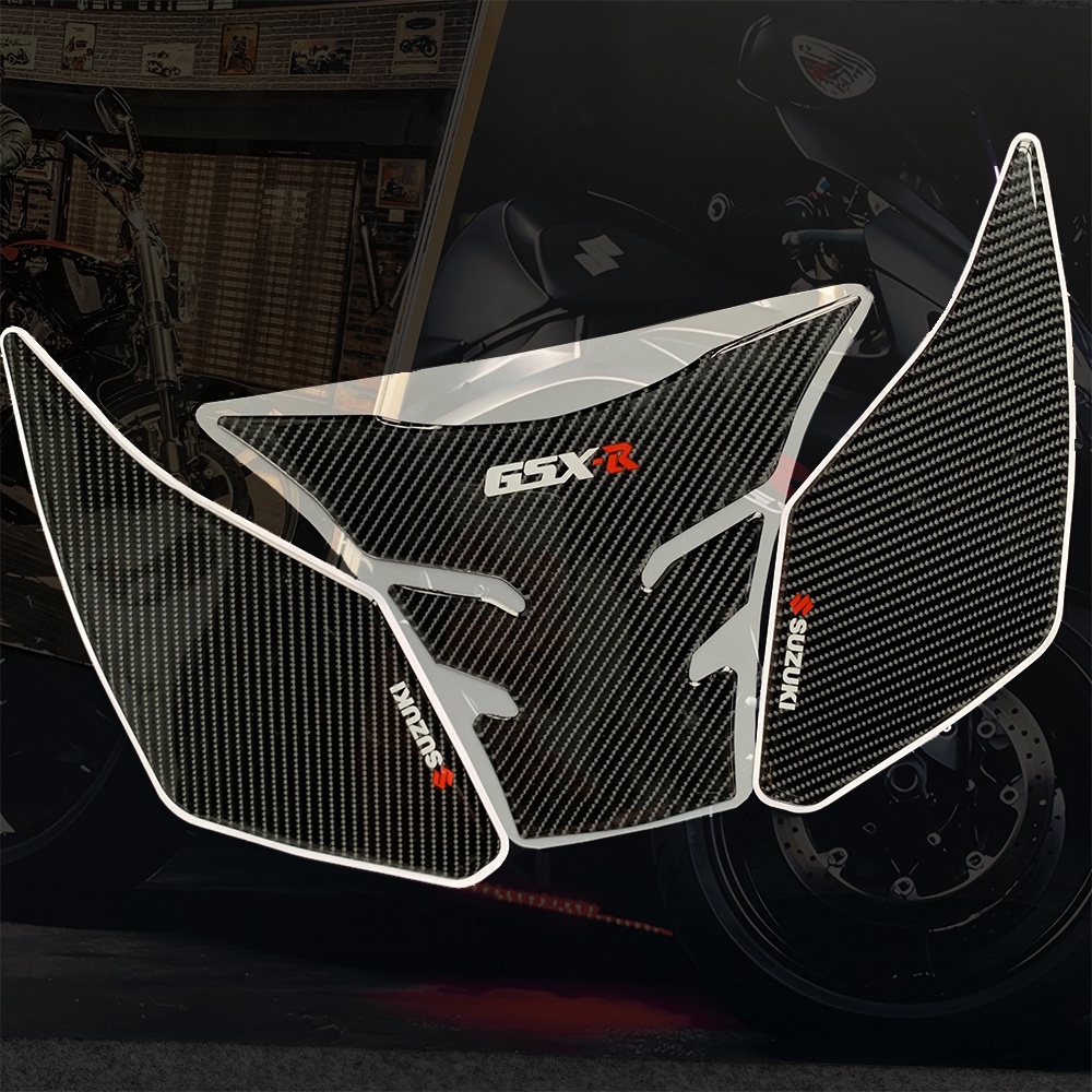 SUZUKI Miếng Dán Trang Trí Bình Nhiên Liệu Hình Xương Cá Chống Trượt Chống Thấm Nước GSX R 250 / GSX 250R