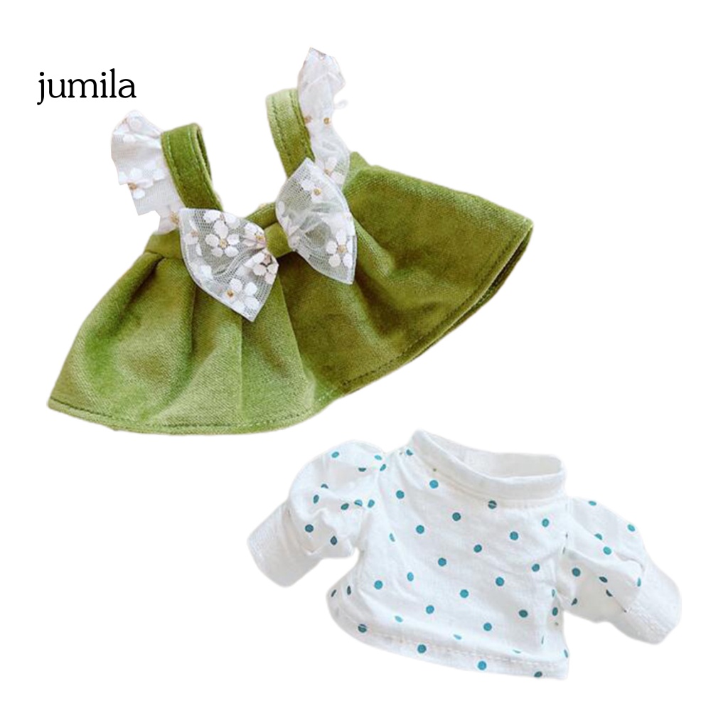 1 Bộ Quần Áo Búp Bê Màu Sáng Tinh Tế