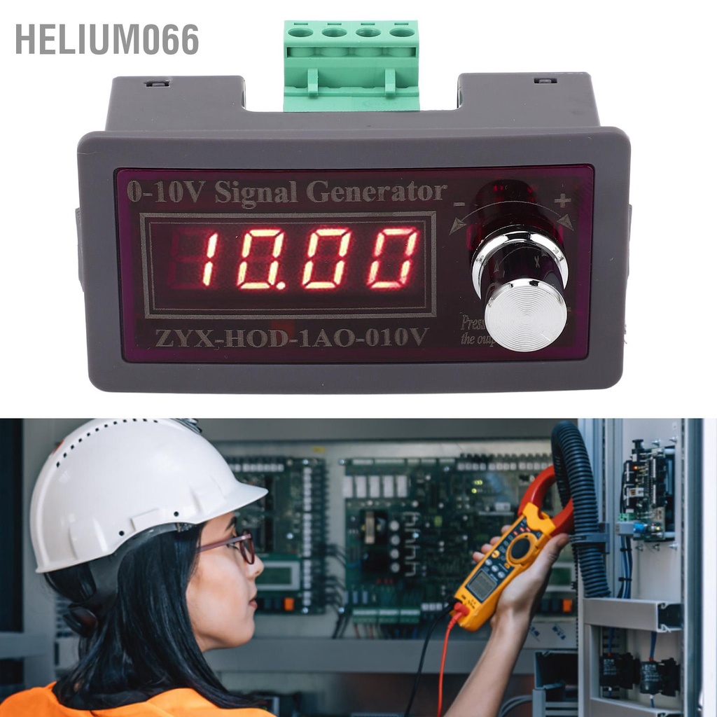 Helium066 Bộ tạo tín hiệu có thể điều chỉnh 0‑10V Mô-đun khiển tần số PLC điện áp 15‑30VDC