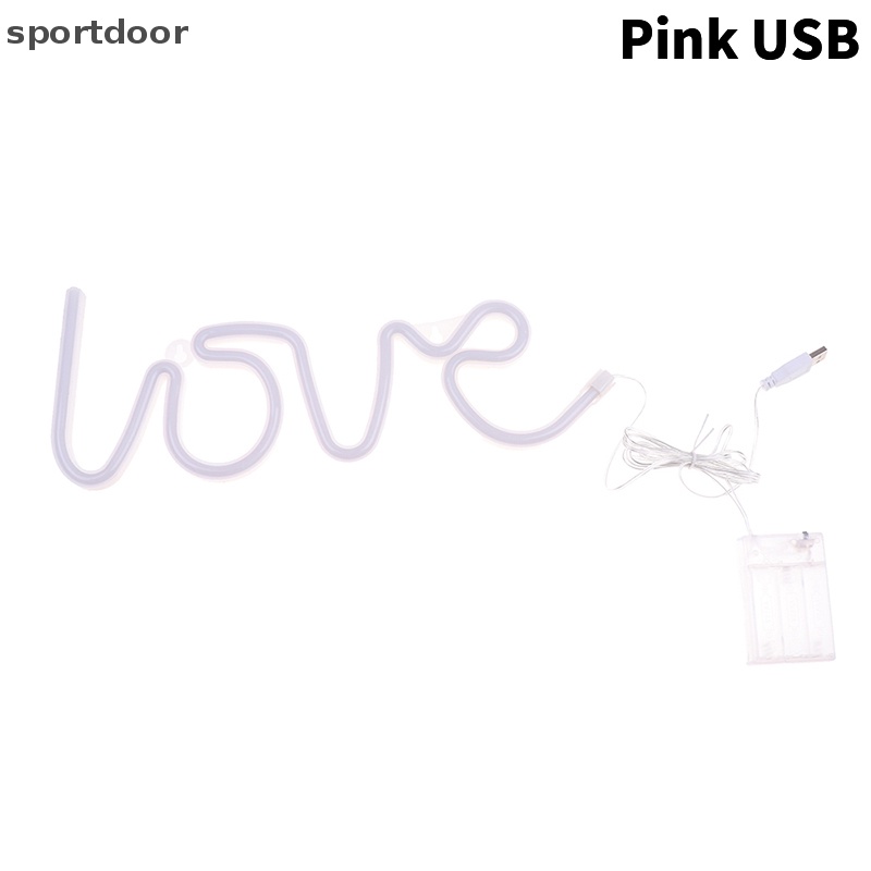 [sportoutdoor] 1 Đèn Ngủ LED Neon Hình Trái Tim Có Cổng USB [out]