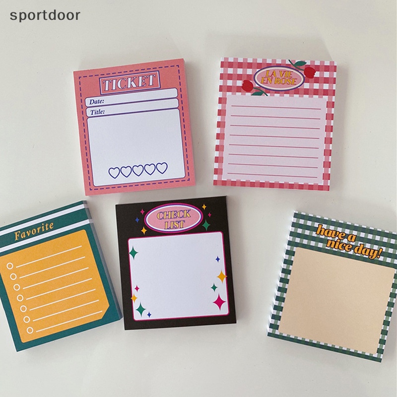 [sportoutdoor] Set 50 Tờ Giấy Ghi Chú Thời Gian Sử Dụng Trong Văn Phòng [out]