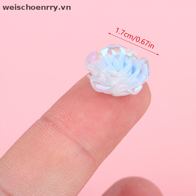 Bộ 2 Mô Hình Hoa Hồng Bằng Nhựa Phát Quang Trang Trí Sân Vườn