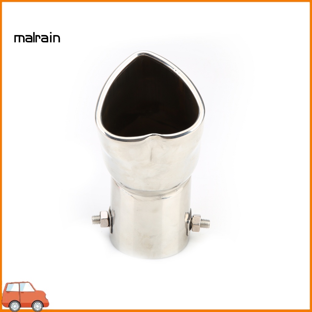 Ống Xả Xe Hơi Hình Trái Tim Bằng Thép Không Gỉ 63mm