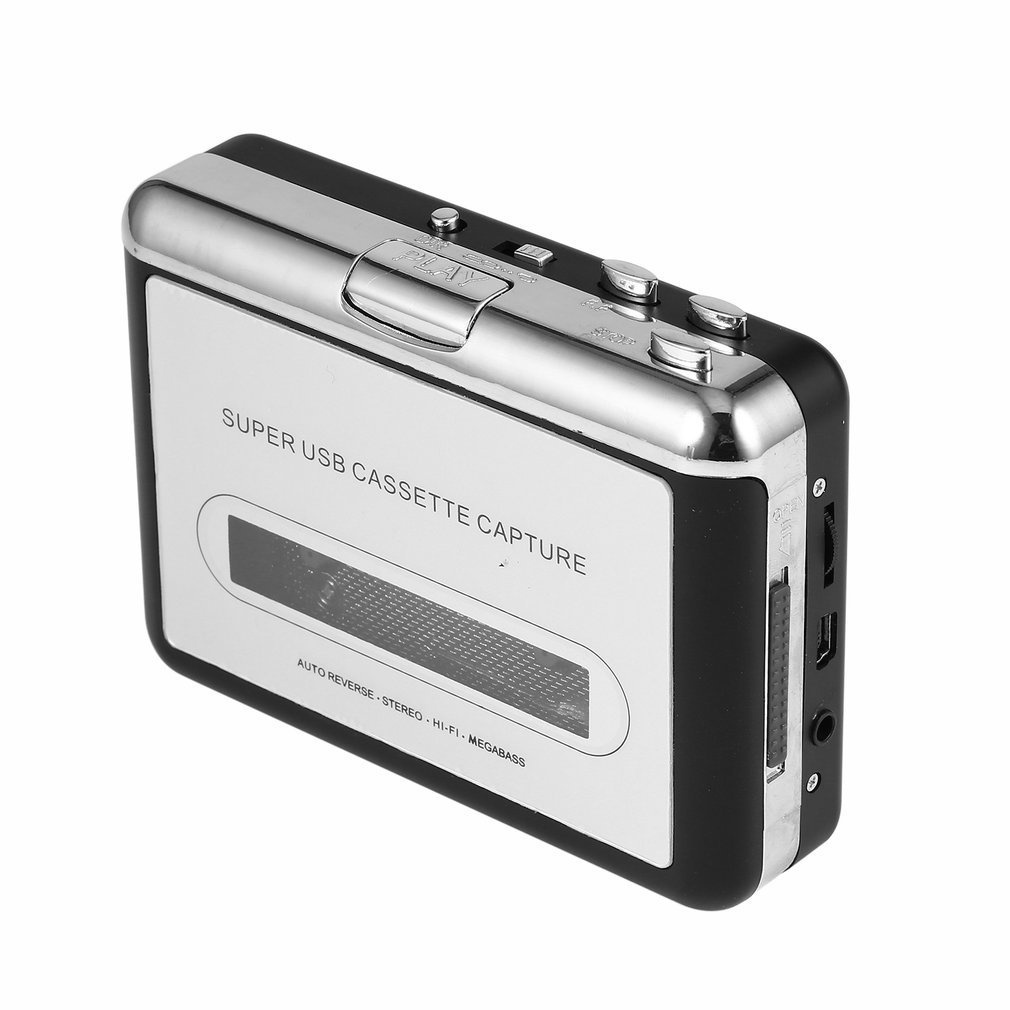 Usb2.0 Portable Tape To Pc Super Cassette Mp3 Audio Music Cd Digital Player Converter Capture Recorder +Headphone [Q/8]