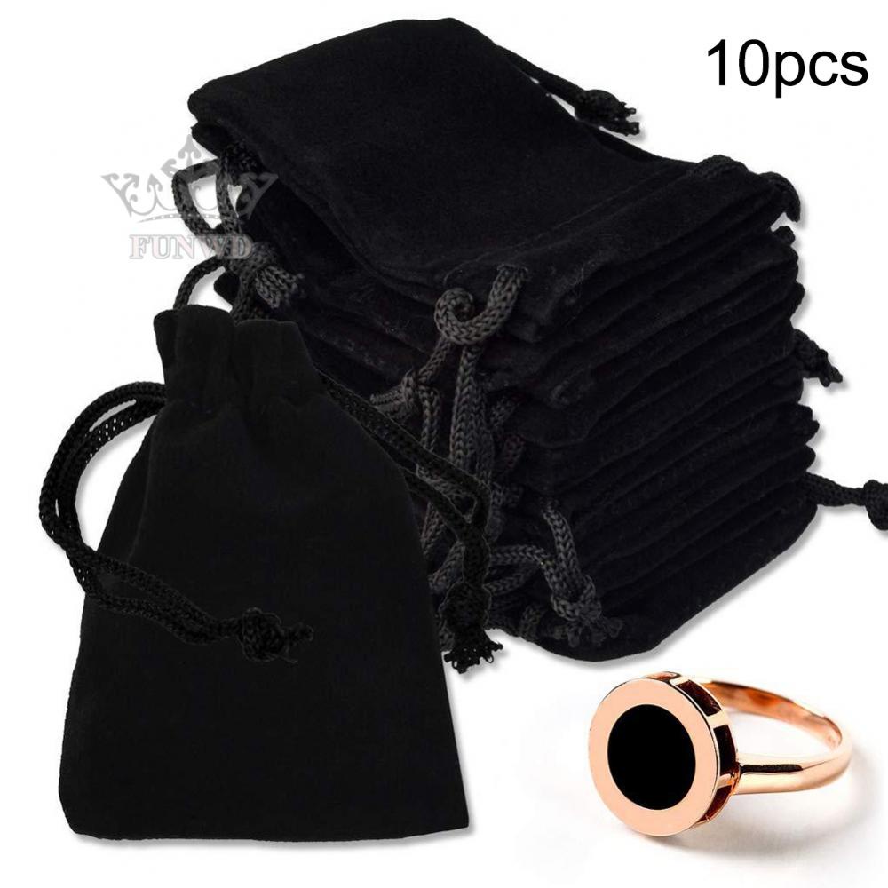 Túi Dây Rút Màu Đen Thân Thiện Với Môi Trường Dùng Đựng Quà Cưới