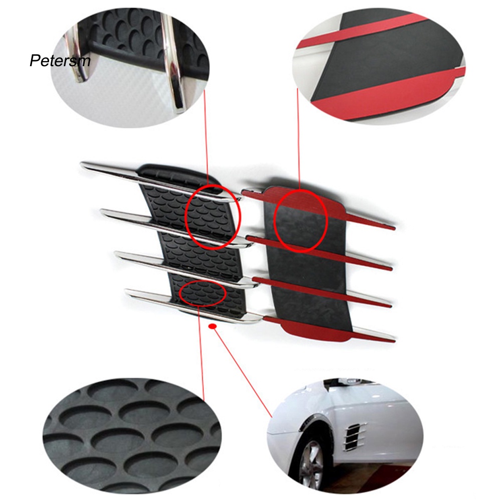 FENDER Bộ 2 Miếng Dán Trang Trí Lỗ Thông Gió Xe Ô Tô OB-59