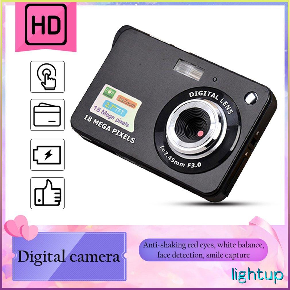 Màn Hình LCD Tft 2.7 Inch 18Mp 720P 8X Zoom Hd Máy Ảnh Kỹ Thuật Số Chống Rung Quay Video Siêu Nhỏ Cmos Quà Tặng Trẻ Em