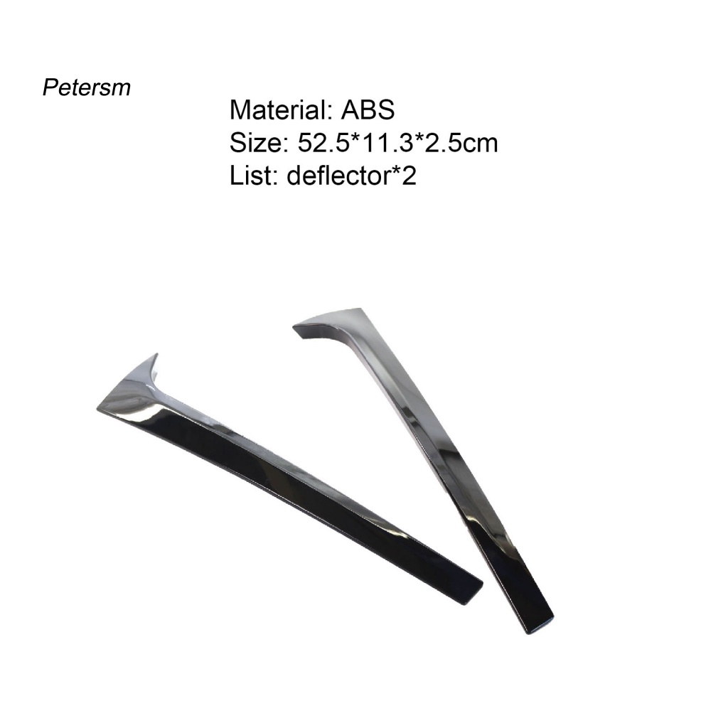 2 Miếng Dán Cửa Sổ Xe Hơi Bằng Nhựa PP Màu Đen Chống Trầy Xước Siêu Bền Tiện Dụng Cho Skoda Octavia Combi 14-19