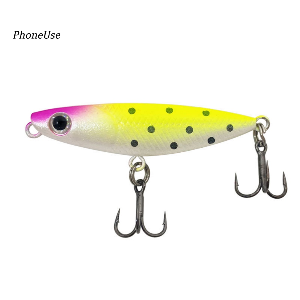 Mồi Câu Cá Giả Bằng PU 48mm / 2g Màu Sắc Tươi Sáng Có Móc Hình Mắt Cá 3D