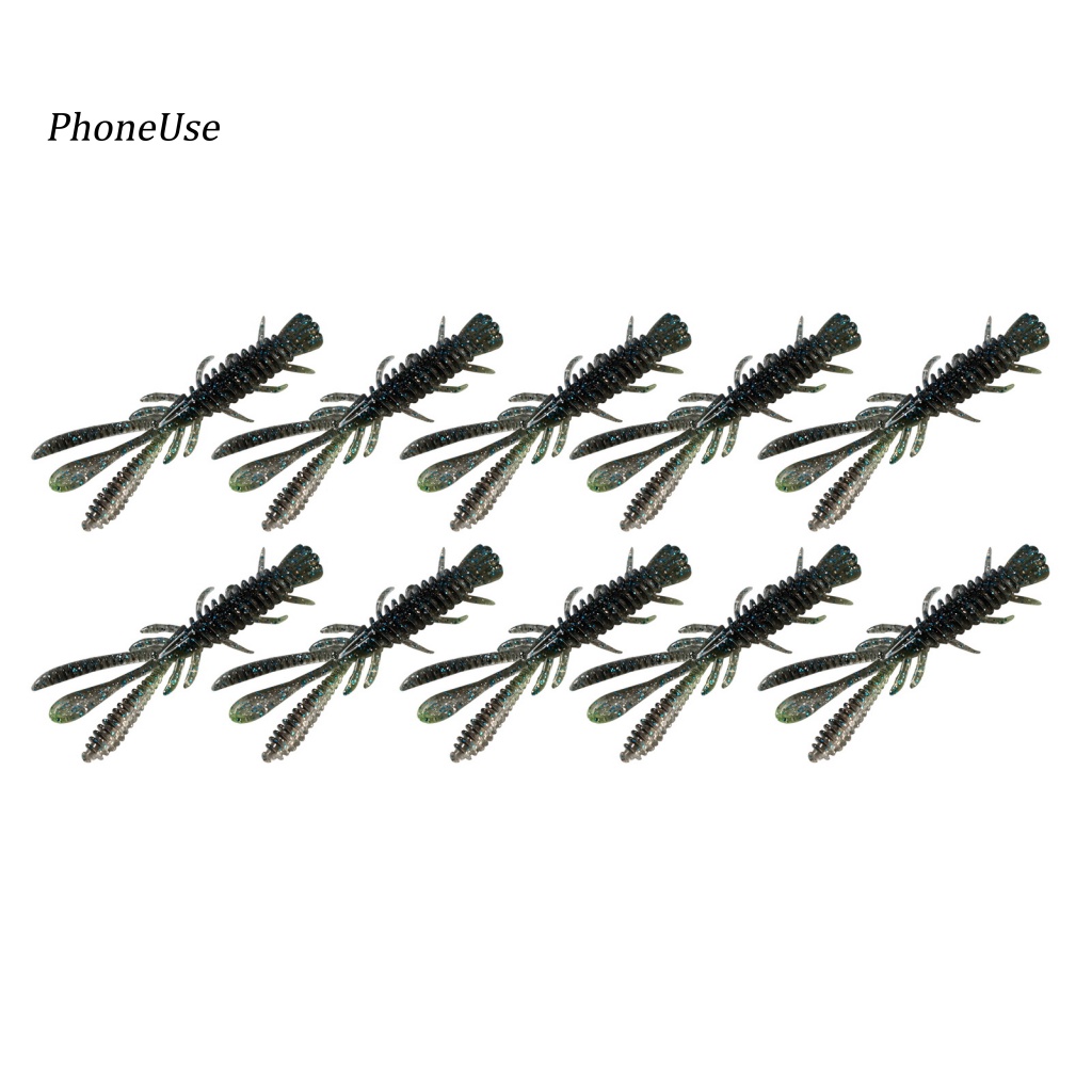 Pu Set 10 Mồi Câu Cá 7cm / 2.45g Chất Lượng Cao