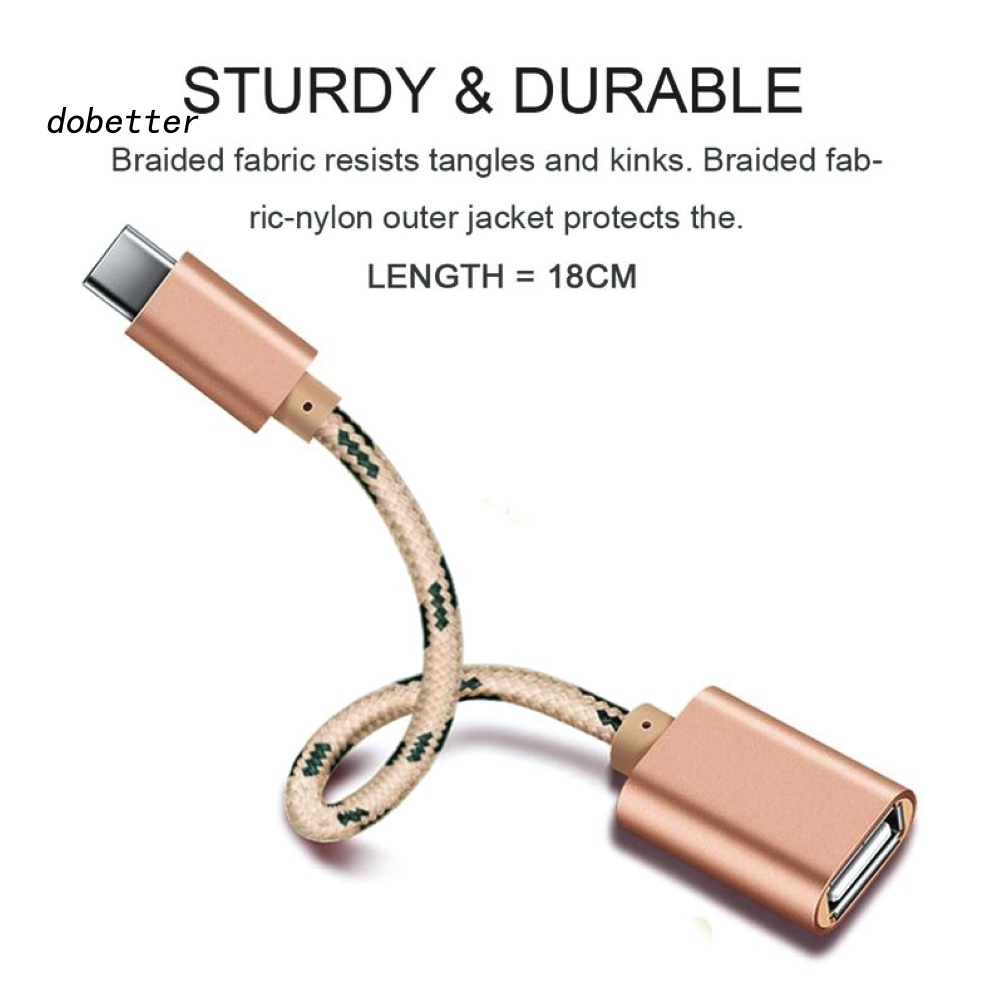 Bộ ĐiềU HợP ChuyểN ĐổI OTG LoạI C ĐầU CắM Sang Lỗ CắM USB Cho ĐiệN ThoạI / MáY