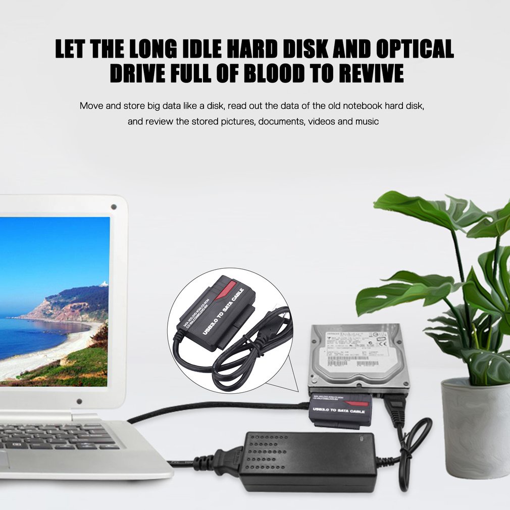 Hard Drive Adapter Cables Usb3.0 Fast Line Ide Sata Converter Reader Hdd Convert Mobile Inch Card [Q/11]