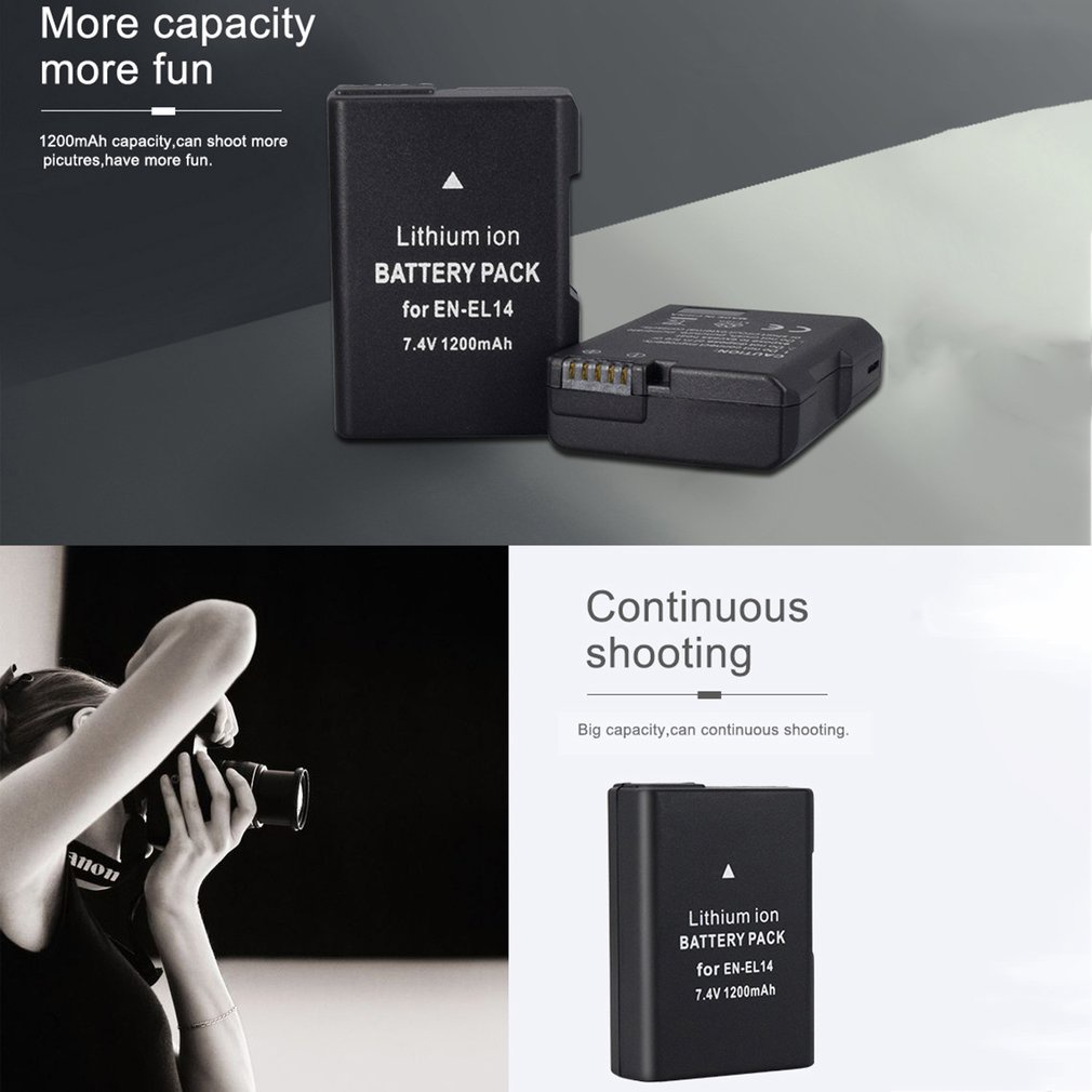 Cd-En-El14-C Digital Chargers Battery 5V Full Decoding Mini Non-Original Slr Camera Charger Set Lcd Display [Q/4]