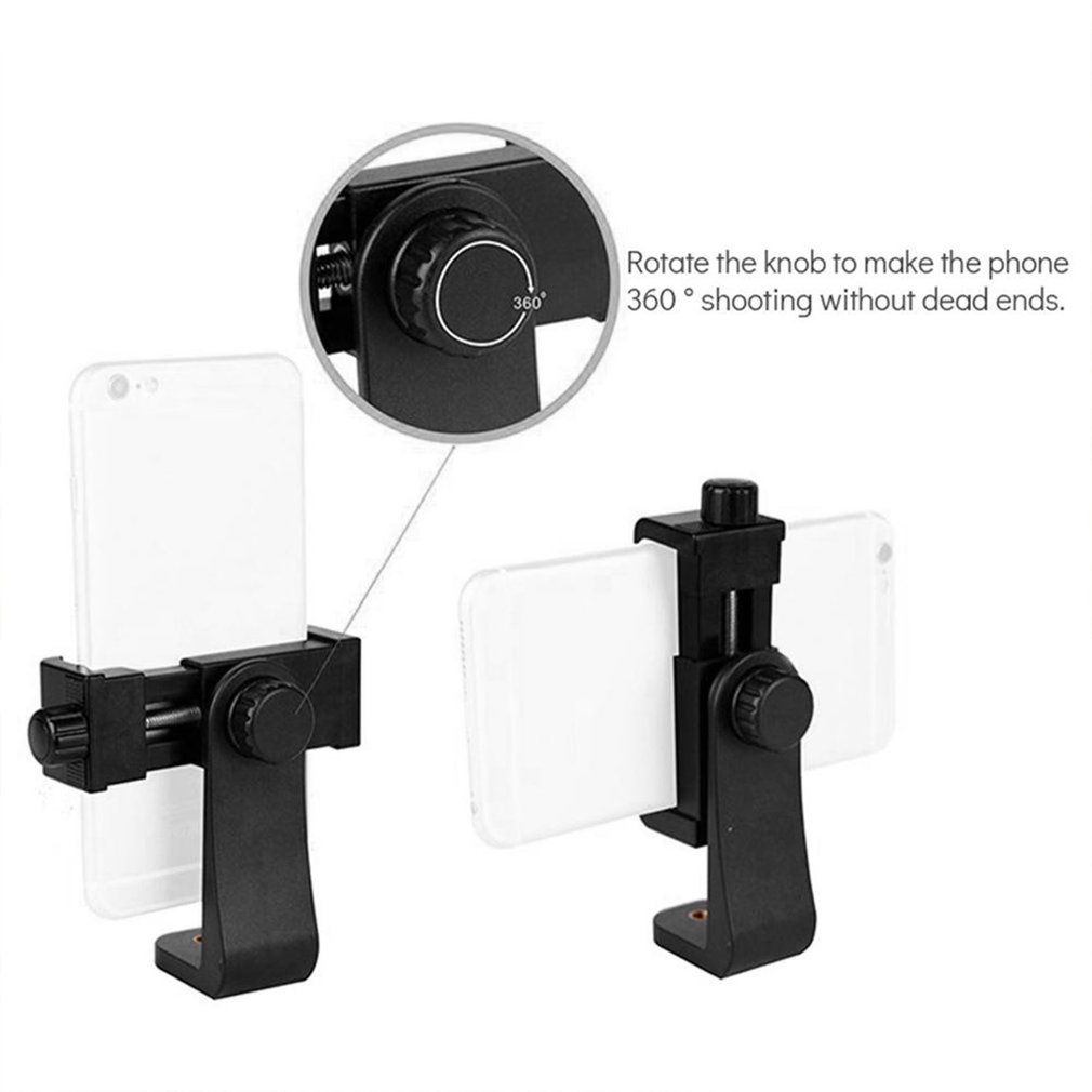 Universal 360 Degree Rotary Smartphone Tripod Mount Clip Support Vertical Horizontal Video For Andriod Smart Phones [Q/3]