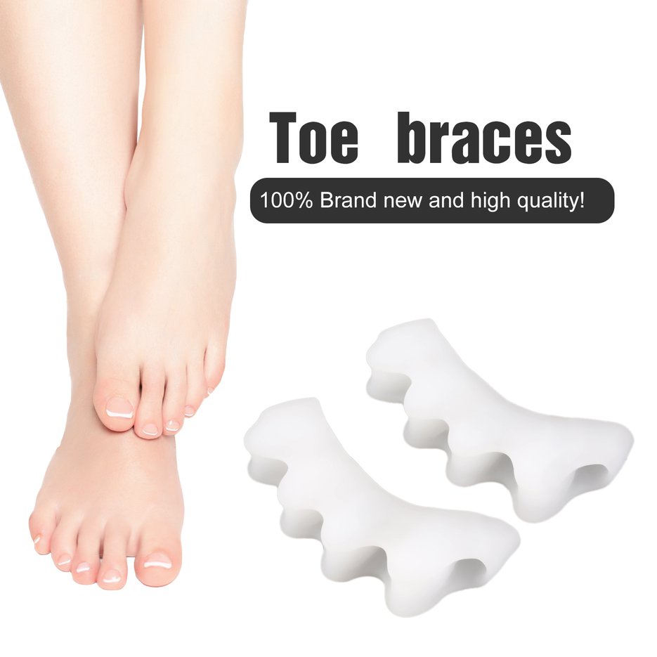 One Pair Toe Separator Spreader Correction Bunion Hallux Valgus Pain Relief