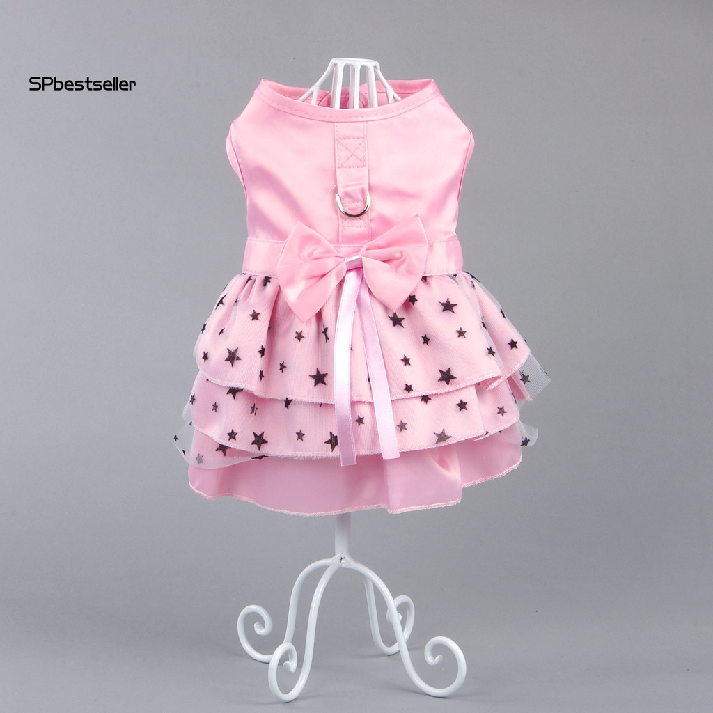 Chân Váy Lưới Phối Vòng Nhẫn Trang Trí Thoải Mái Cho Thú Cưng