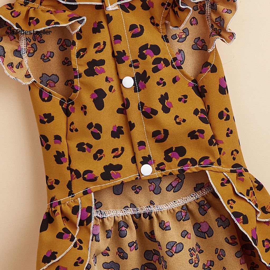 Đầm Công Chúa Có Nút Họa Tiết Độc Đáo Dễ Thương Cho Thú Cưng