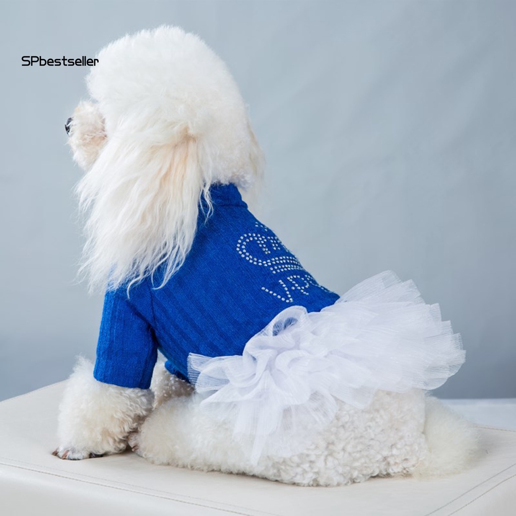 Spbestsellkr Đầm Công Chúa Cotton Thoáng Khí Bắt Mắt Dễ Phối Đồ Thời Trang Mùa Xuân Cho Thú Cưng