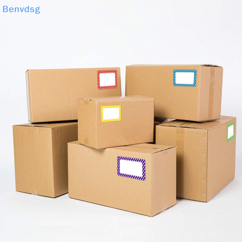 Set 150-300 Nhãn Dán Ghi Tên Hình Chữ Nhật Nhiều Màu Sắc Dành Cho Trường Học / Văn Phòng