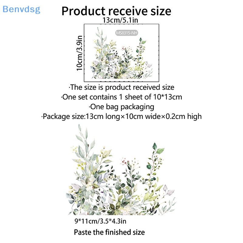 Đề Can Dán Tường Tự Dính Bằng Pvc Hình Lá Cây Nhiệt Đới Trang Trí Phòng Khách / Phòng Ngủ