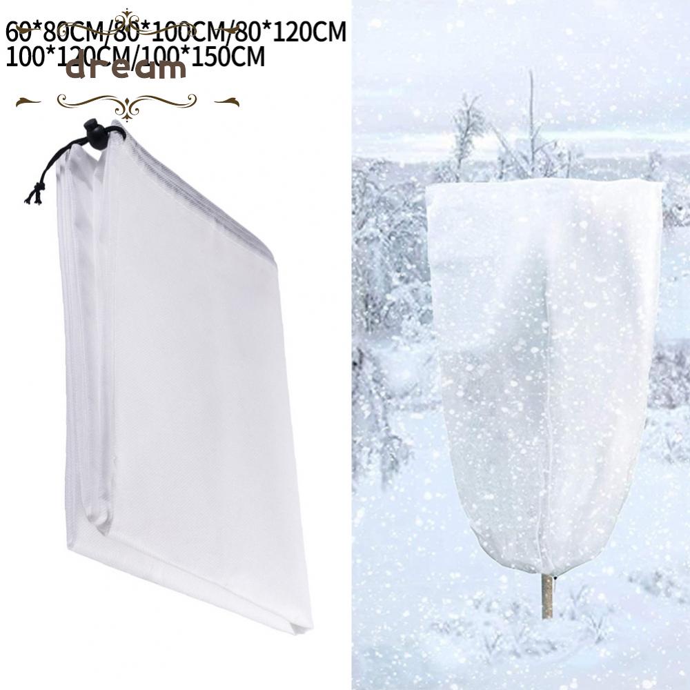 【DREAMLIFE】New Plant Cover Bag 2022 White Freeze Frost Protection Bag Non-woven Fabric 1Pcs