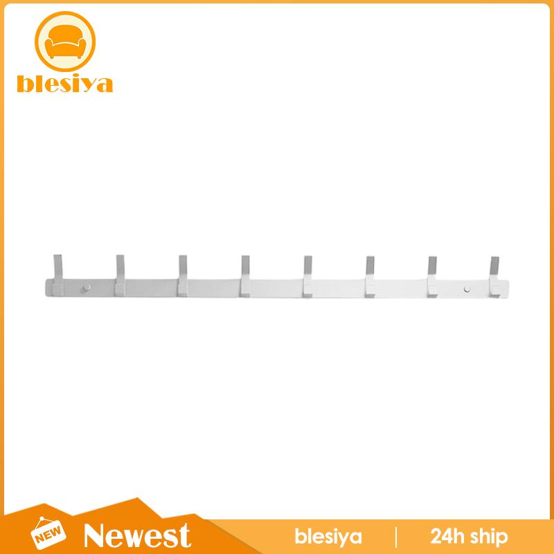 Giá Treo Quần Áo Gắn Tường Kèm 8 Móc Treo Bằng Nhôm Tiện Dụng