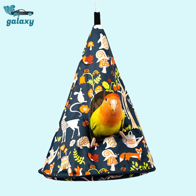 Galaxy Võng Ngủ Ấm Áp Hình Ngôi Nhà Xinh Xắn Cho Chim Vẹt