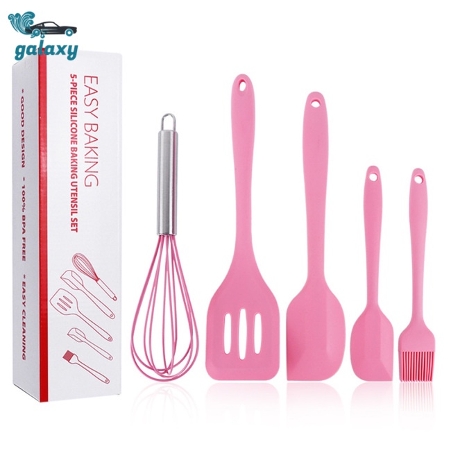 Galaxy Bộ 5 Dụng Cụ Nấu Ăn Bằng Silicon Chống Dính Chịu Nhiệt