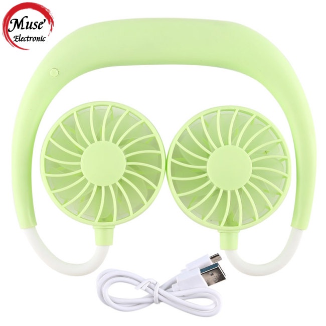 Quạt Mini Đeo Cổ Đa Năng Có Thể Sạc Lại Bằng Cổng USB