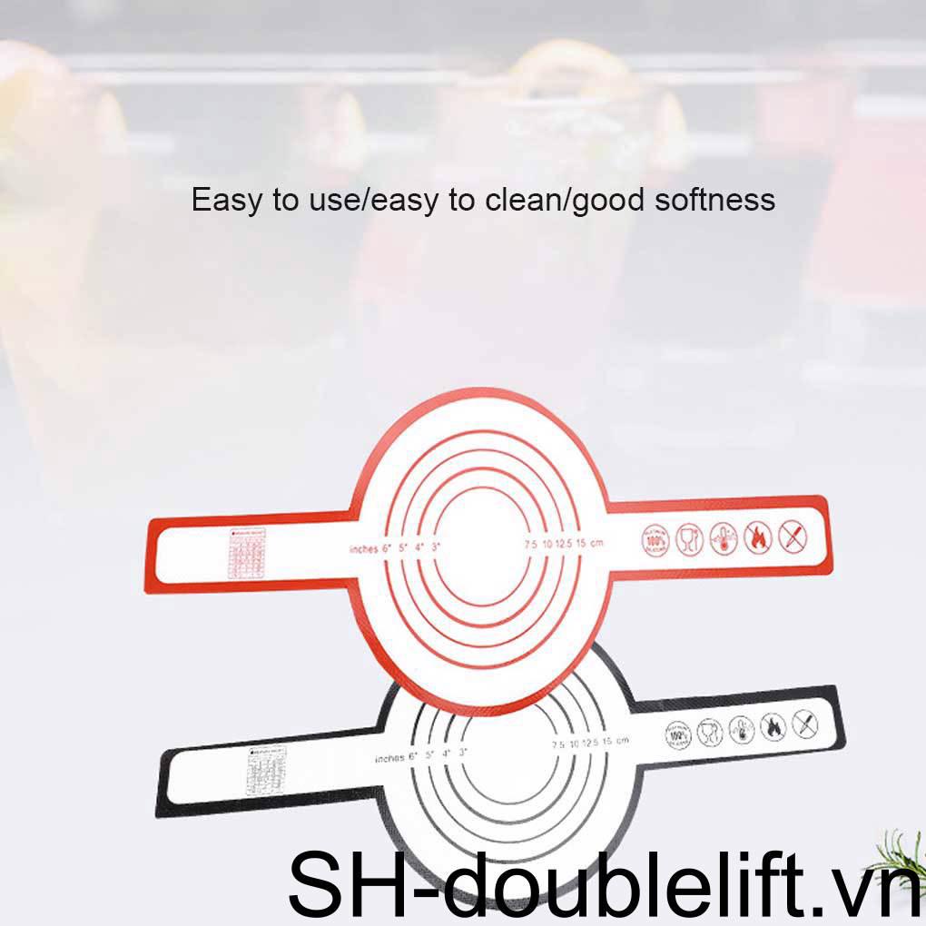 Tấm Silicone Nướng Bánh Tay Cầm Dài Chống Dính Có Thể Tái Sử Dụng