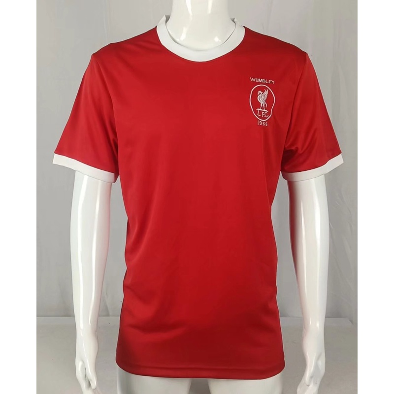 Áo Thun Đá Banh Tay Ngắn Mau Khô Đội Tuyển Liverpool 1965 Size S-XXL