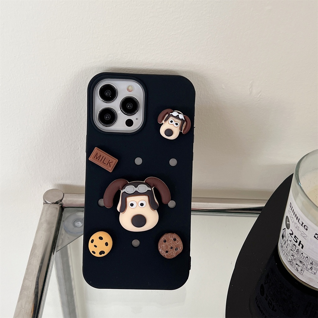Ốp Điện Thoại Tpu Silicon Mềm Màu Kẹo Hình Chú Cún Sanrio 3D DIY Cho iPhone 14 13 12 11 Pro Max