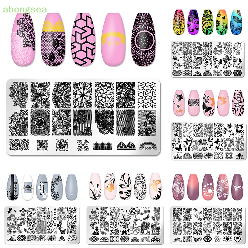 Abongsea Đĩa In Họa Tiết Graffiti Trang Trí Móng Nghệ Thuật 2023