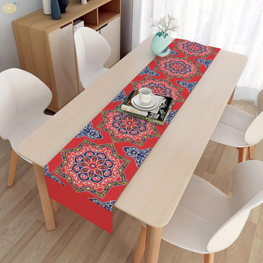 【VARSTR】Table Cloth Table Runner Bar Runner Placemat Dining Mat Moon Linen Table Flag