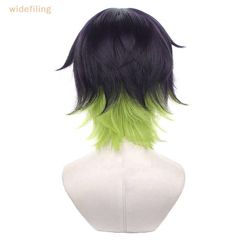 Tóc Giả Bachira Meguru Bằng Sợi Tổng Hợp Chịu Nhiệt Màu Xanh Dương Dùng Hóa Trang