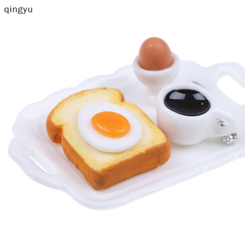 Bộ Mô Hình Bữa Sáng Đồ Ăn Sáng Cho Nhà Búp Bê Tỷ Lệ 1: 12