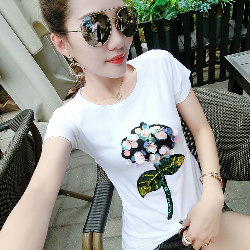 Áo Thun 939x 95% Cotton Tay Ngắn Thời Trang Mùa Hè 2019 Cho Nữ