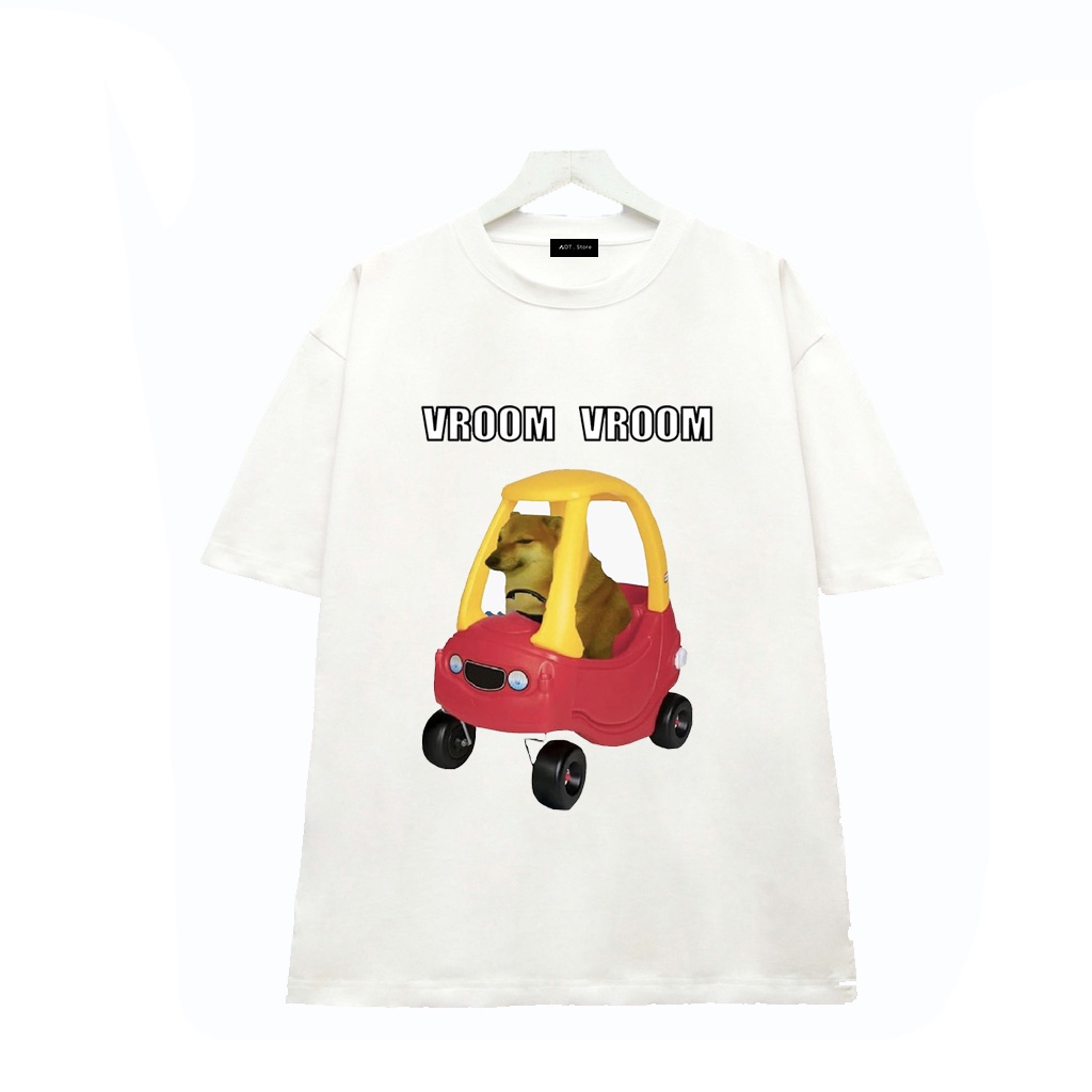 Giá rẻ Áo thun Unisex Cheems Meme - Chất thun thoáng mát màu trắng mẫu giá