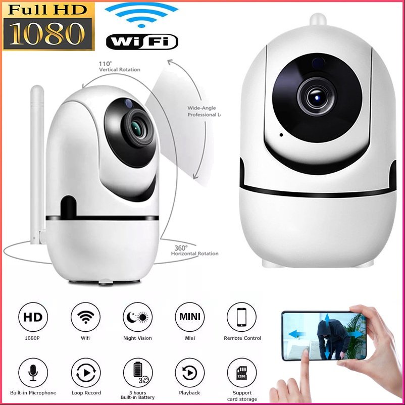 K11 Camera WiFi HD 1080P Từ Xa Không Dây Ghi Âm Máy Quay Phim Tầm Nhìn Ban Đêm An Ninh Gia Đình Camera Giám Sát