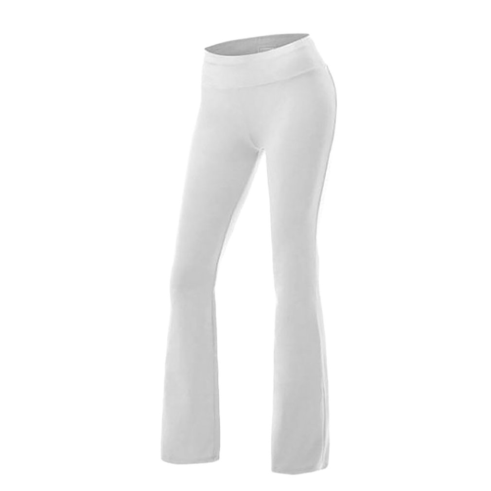 Pants Women Leggings Push Up High Waist Tummy Control Loose Leisure Sports Wide-Leg Yoga Running Fitness Aerobics Thigh [Q/15]