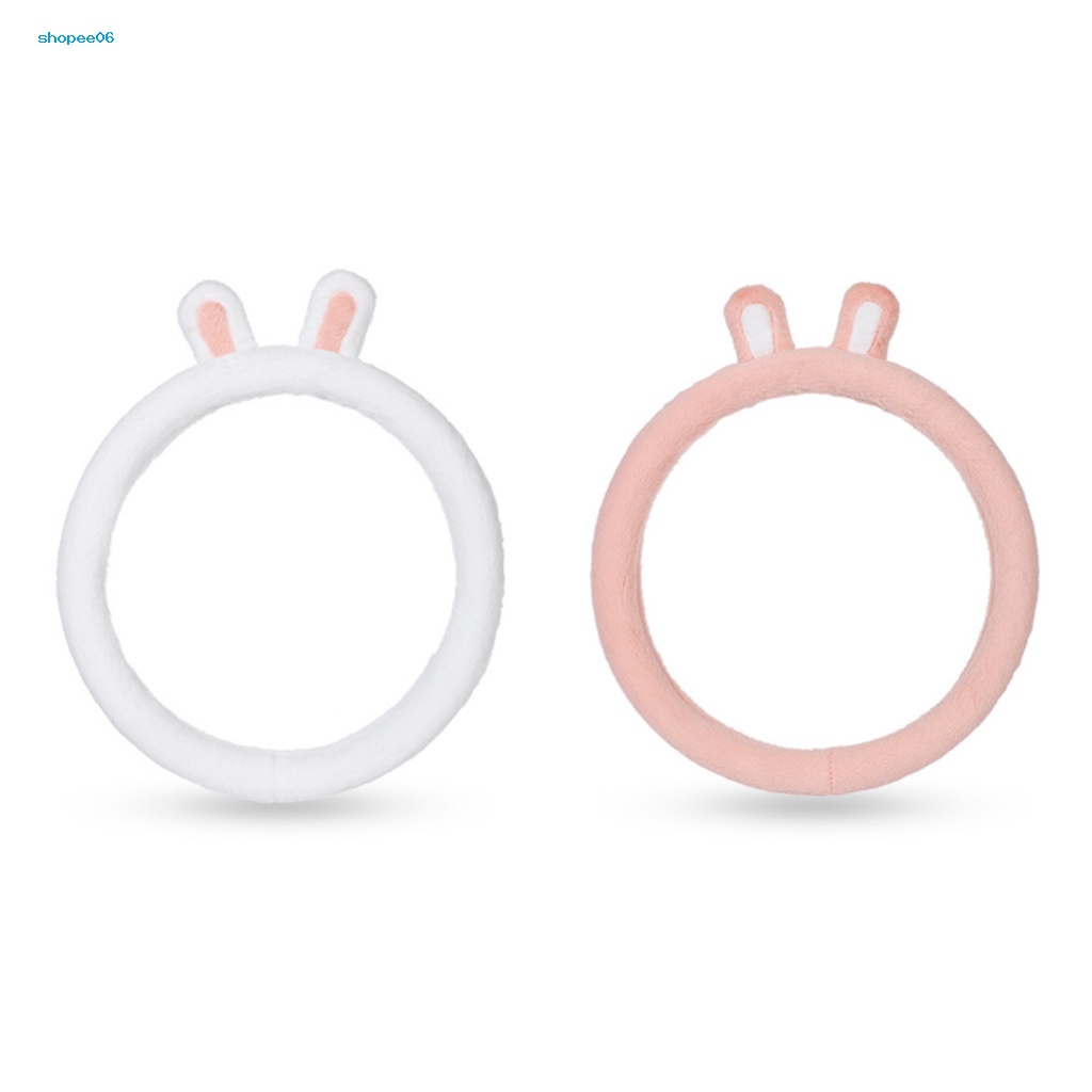 Vỏ Bọc Vô Lăng Xe Hơi Hình Tai Thỏ 38CM Chống Tĩnh Điện