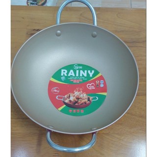 Chảo xào ép miệng chống dính 2 quai rainy 22