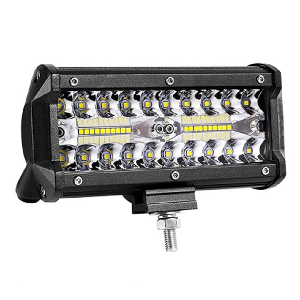 1Pc 7 Inch 120W Led Car And Motorcycle Work Light Modified Fog Strip Headlight Automobile [Q/13]