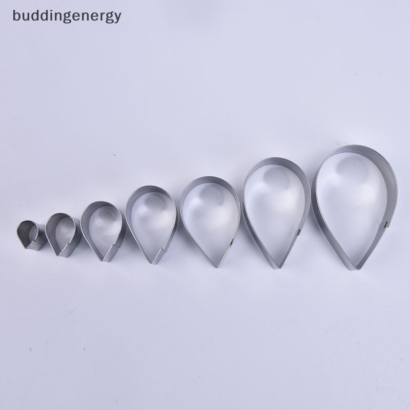 Set 7 Khuôn Làm Bánh Mousse Bằng Thép Không Gỉ Hình Hoa Trái Tim Tiện Dụng