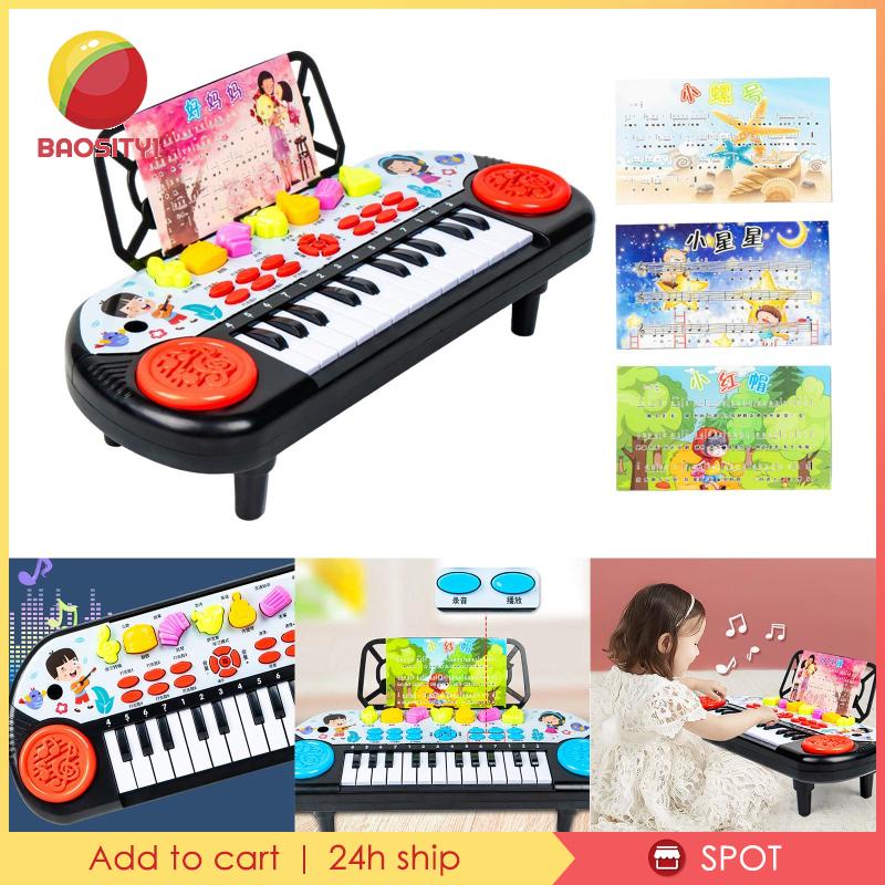 Đàn Piano Điện 24 Phím Có Đèn Và Âm Thanh Đa Năng Hiệu Baosity1 Dành Cho Bé Trai Gái