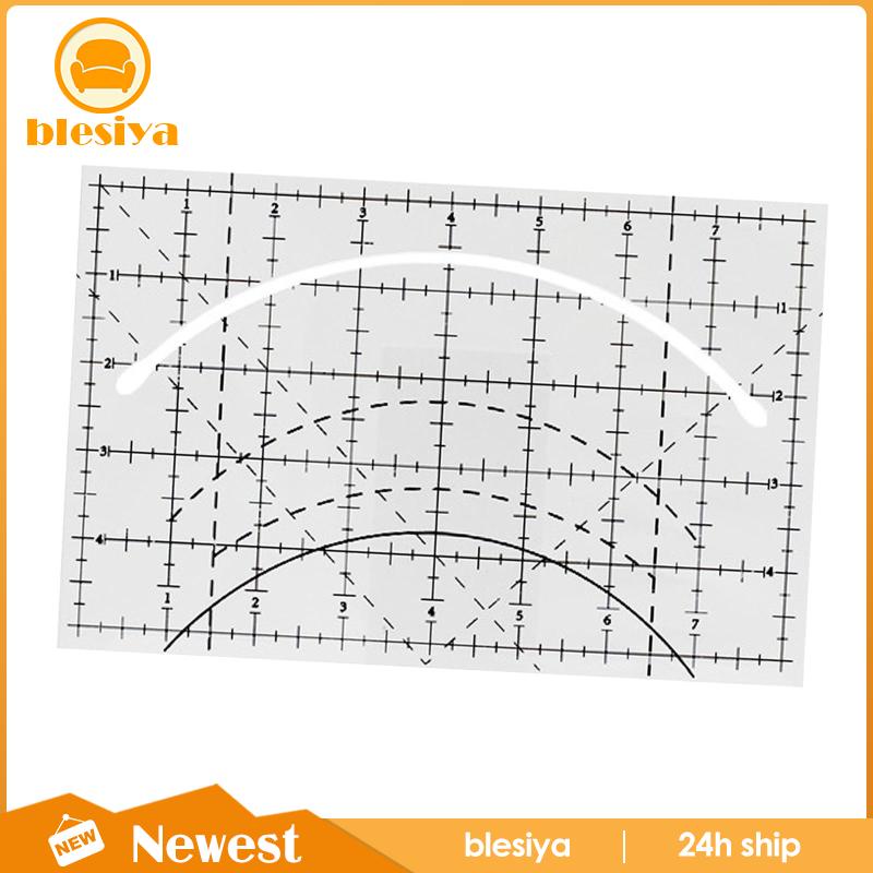 [Blesiya] Thước Đo Hình Vuông Dễ Sử Dụng Cho Quạt Vòng Cung Cho Máy May Gia Đình
